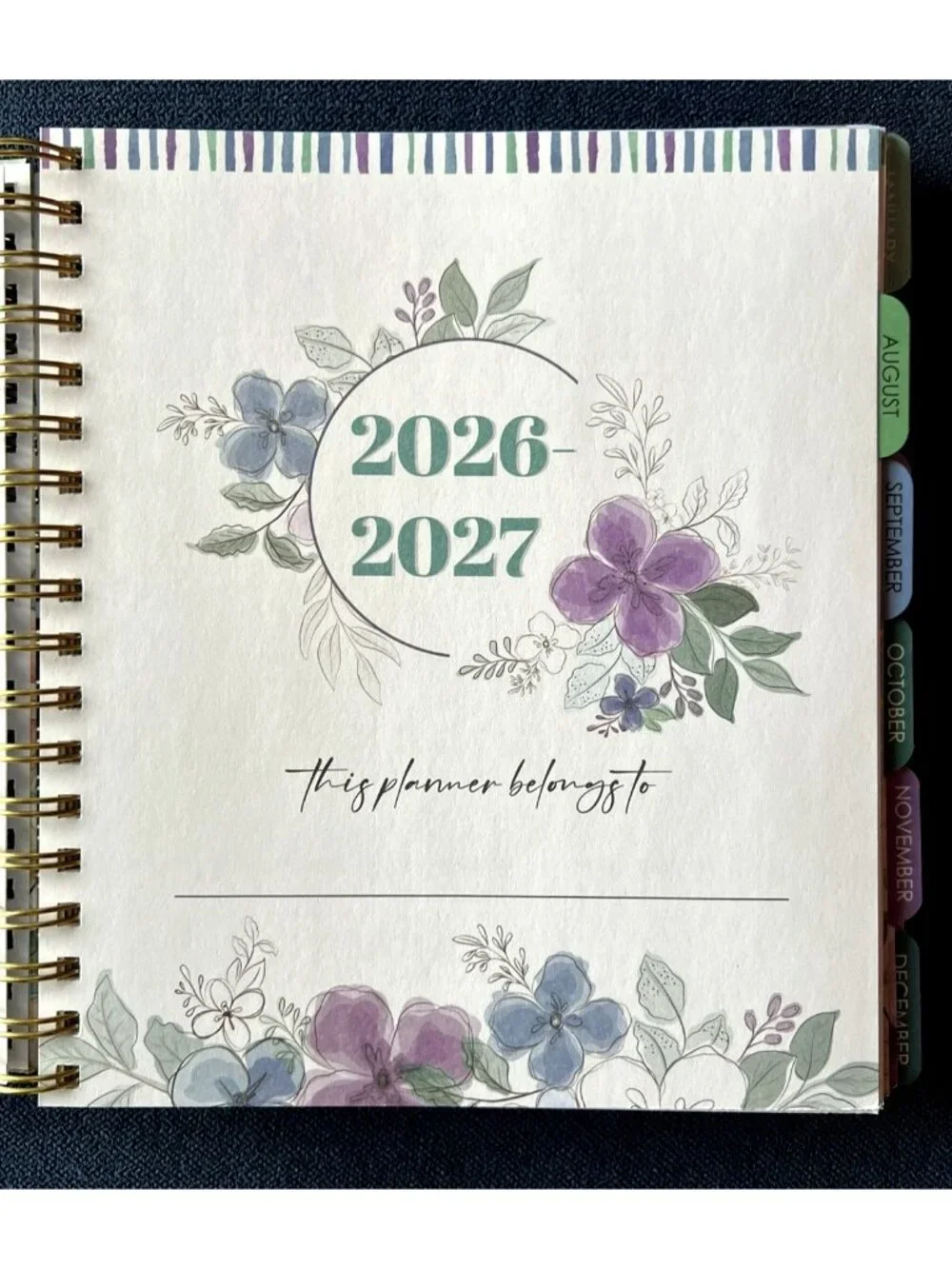Planner 17 Month 2026-27 LORD IS STRENGTH Month Day Week Organizer Plan 9